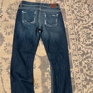 BKE Dark Blue Straight Leg Jeans